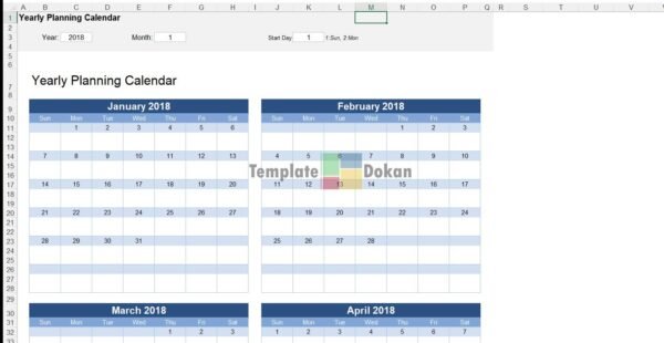 Planning Calendar